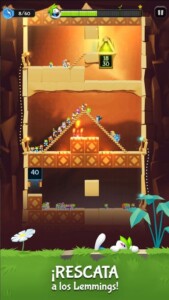 Versión para Android del clásico juego Lemmings con gráficos actuales